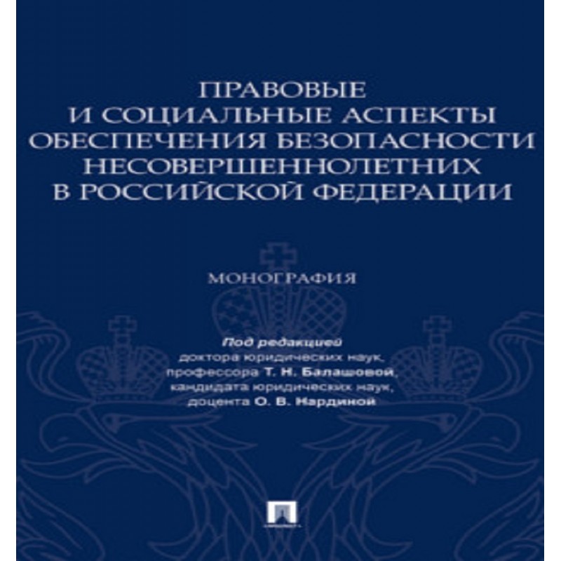 Правовые и социальные аспекты обеспечения безопасности несовершеннолетних в Российской Федерации.